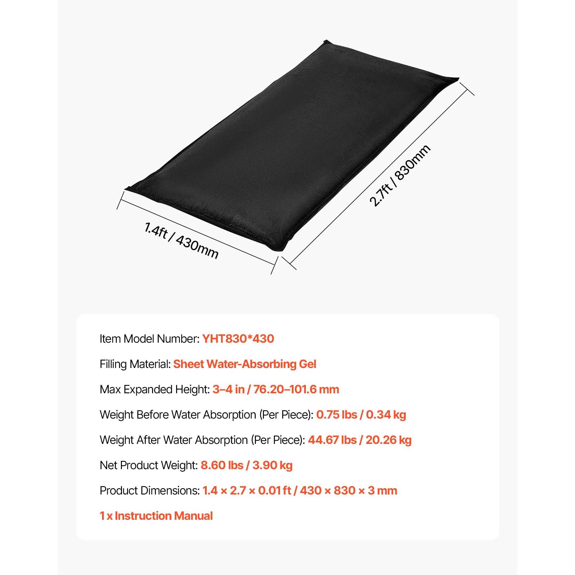 Barrera contra inundaciones, p - Flood Barrier Bag reseña y precio